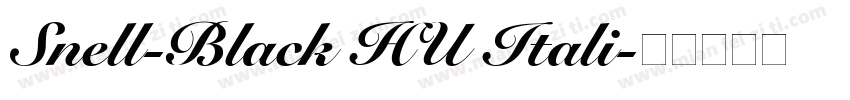 Snell-Black HU Itali字体转换